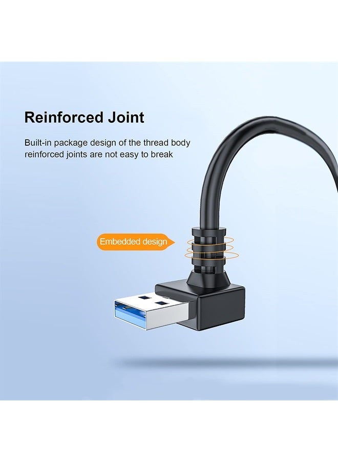 Oxsubor SuperSpeed USB 3.0 Male to Female Extension Data Cable Up and Down Angle 2PCS by Oxsubor(20CM,8IN) - Image 5