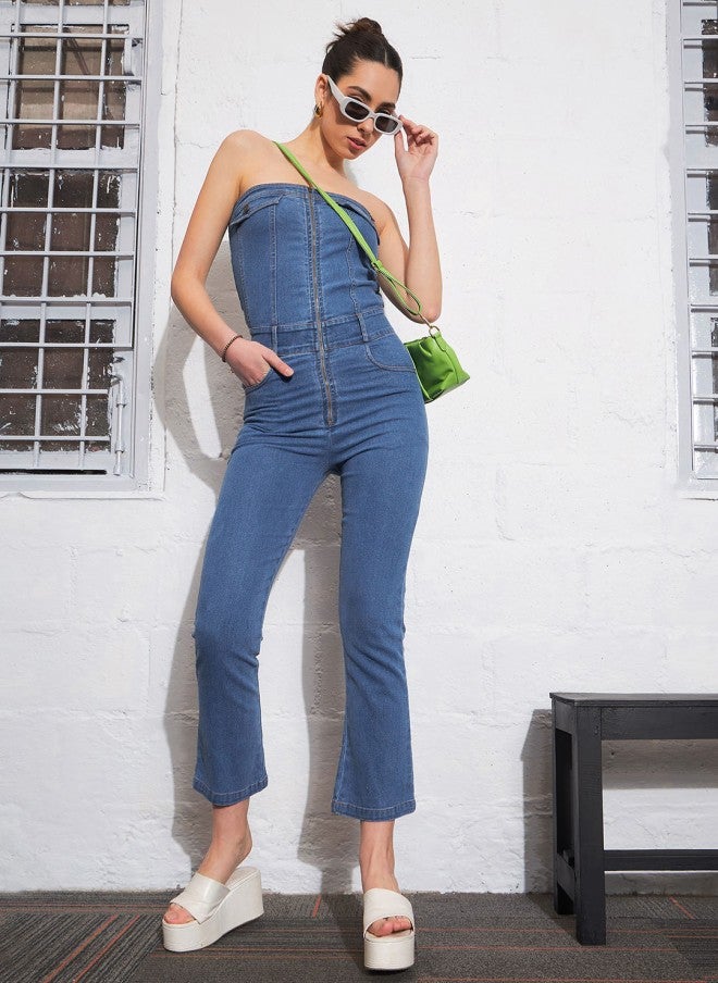 ساسافراس جمبسوت جينز نسائي بدون حمالات - Image 5