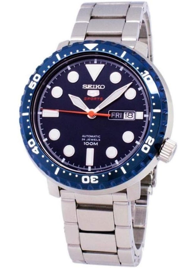 Seiko سايكو ساعة أوتوماتيكية تناظرية للرجال بحزام من الفولاذ المقاوم للصدأ SRPC63K1 - Image 1