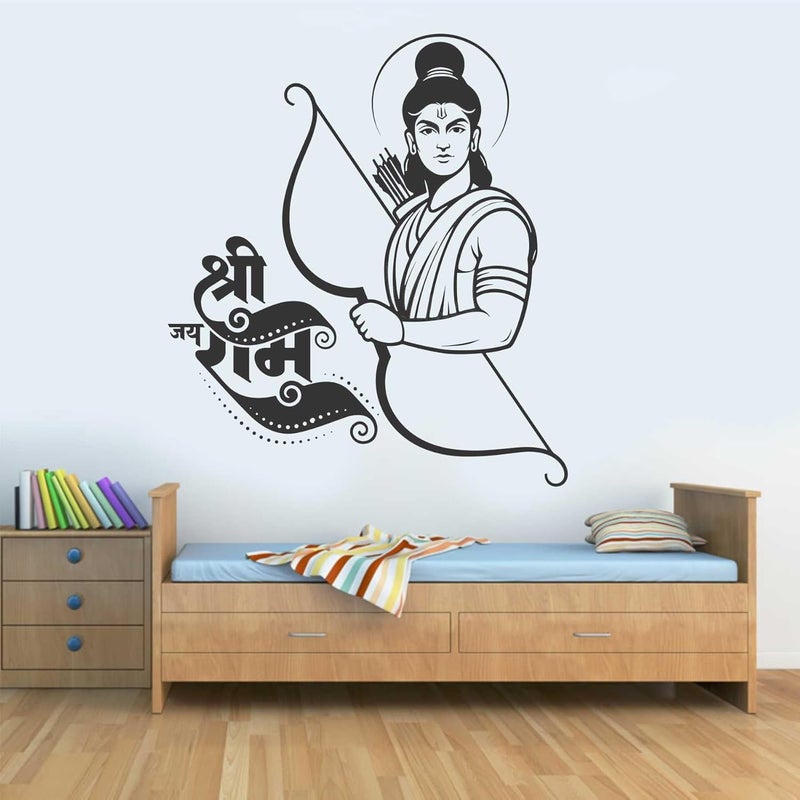 Wall Attraction ملصقات حائط شري رام الجاذبية ملصقات جدارية حجم 50x58 سم MD55_S - Image 1
