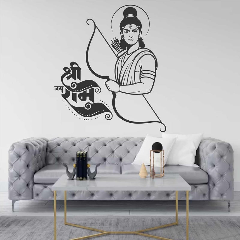 Wall Attraction ملصقات حائط شري رام الجاذبية ملصقات جدارية حجم 50x58 سم MD55_S - Image 2