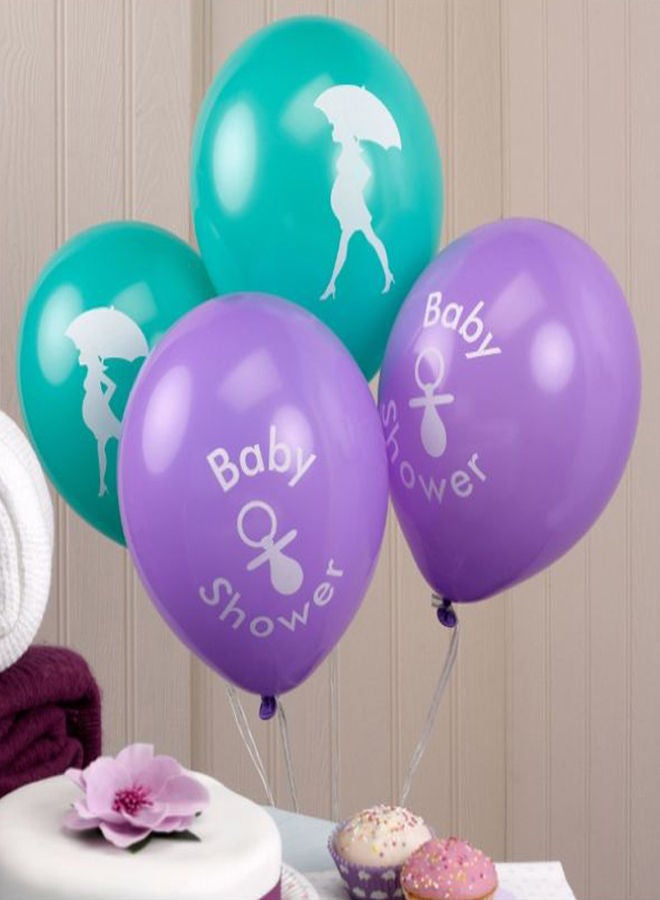 NIBEMINENT Pack Of 8 Showered With Love Balloons