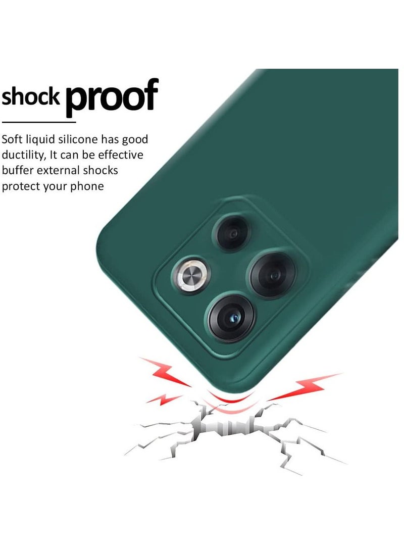 Olliwon Camera Protection Ultra Slim Soft TPU Matte Silicone Case Cover For OnePlus 10T 5G Green - Image 5