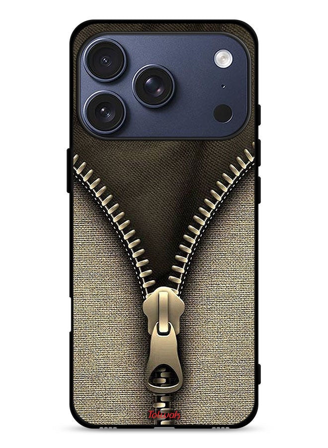 Tolwak Apple iPhone 17 Pro Protective Case Cover Zip Pattern - Image 1