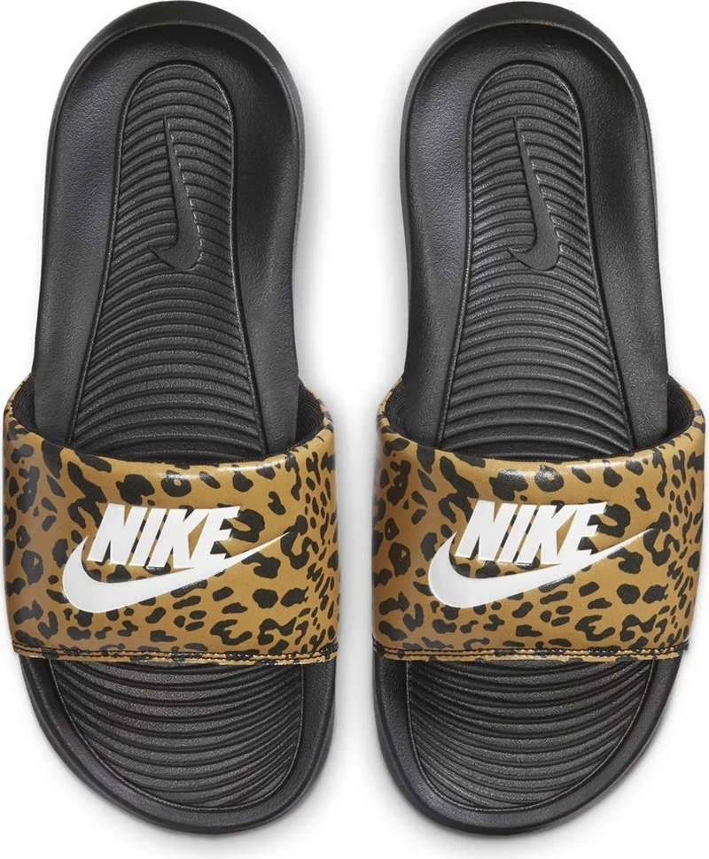 Nike W Victori One Slide Print Women's Black Casual Shoes - CN9676-700