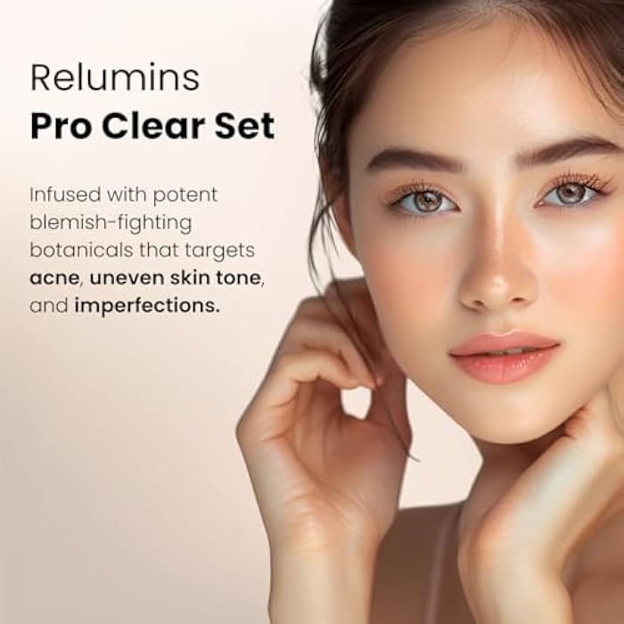 Relumins Pro Clear Skincare Gift Set for Women – Full-Size Acne System w/Salicylic Acid – Pampering Birthday Gift for Mother, Sister, Girlfriend - Image 5