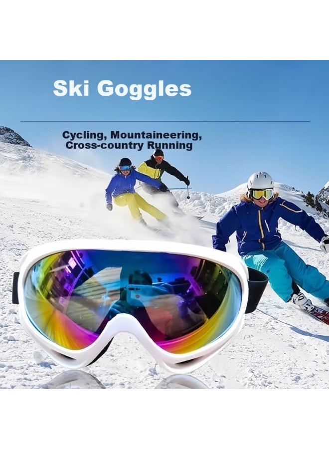 Lovecraft Ski Goggles Climbing X400-white Frame Colorful Lens Outdoor Sports Windproof Goggles Eye Protection - Image 1