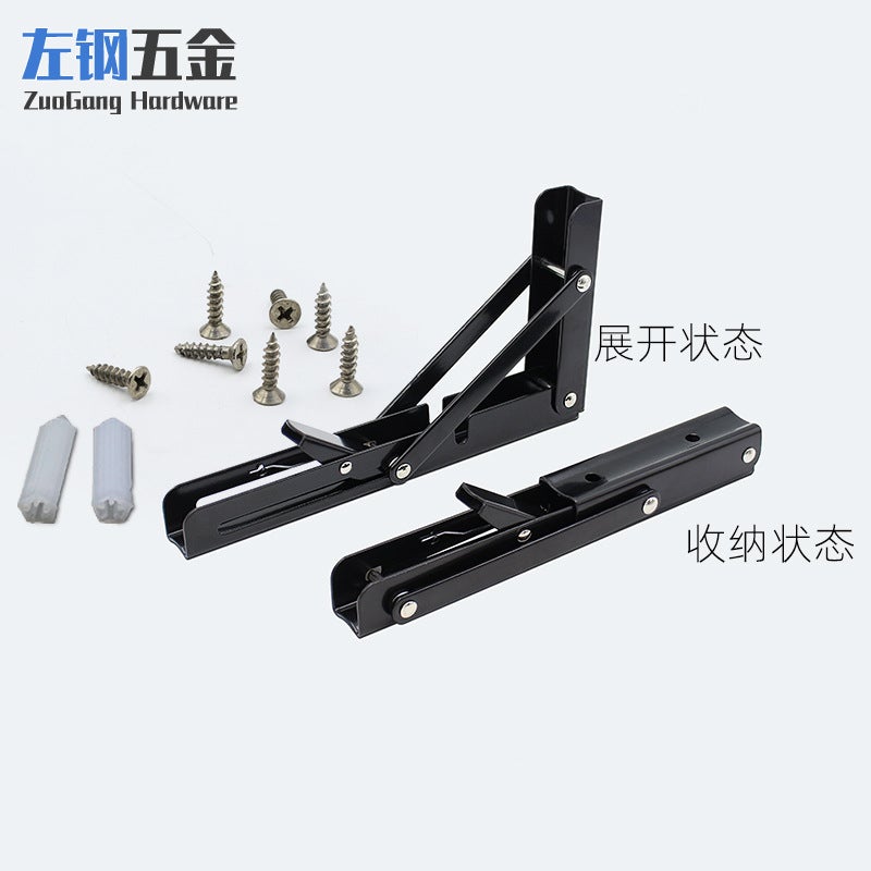 Left Steel Thickened Stainless Steel Triangle Bracket Wall Storage Rack Support Bracket Billy Bracket Hardware - Image 3