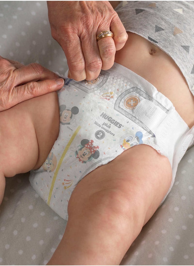 192-Piece Little Snugglers Plus With 2 in 1 Skin Protect Limited Edition Baby Diapers Size 1