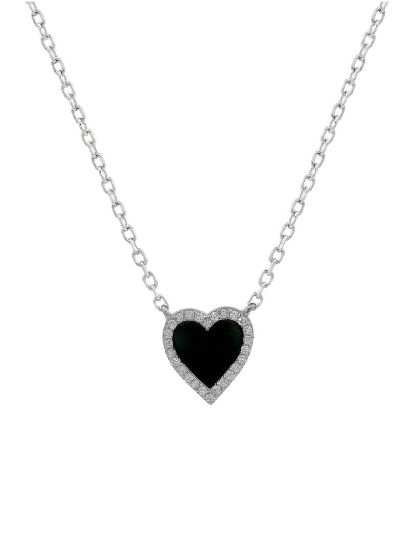 AK Jewels - 925 SILVER CZ RHODIUM NECKLACE - Image 1