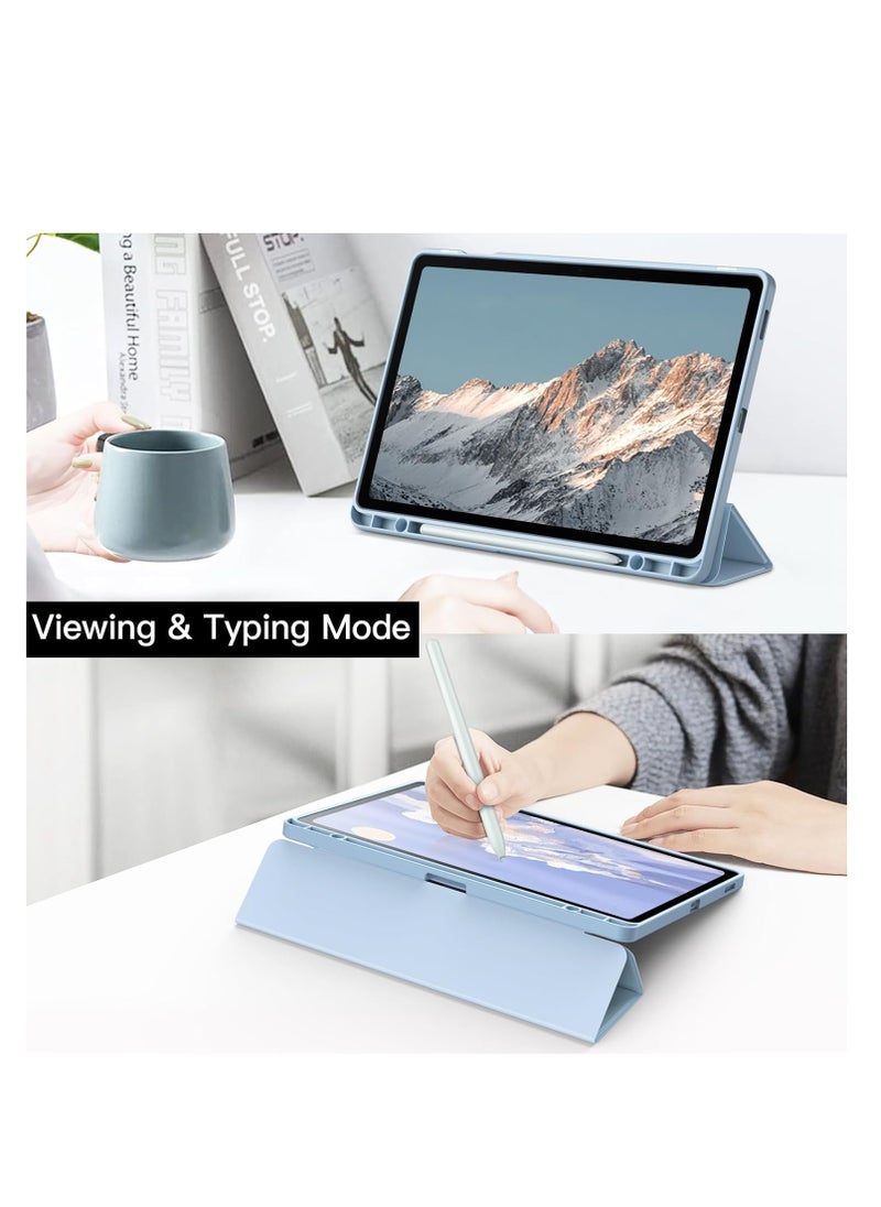 Generic - Hybrid Slim Case for Samsung Galaxy Tab S6 Lite 10.4'' 2020 Model SM-P610 (Wi-Fi) SM-P615 (LTE) with S Pen Holder, Cover with Clear Transparent Back Shell, Auto Wake/Sleep - Image 1
