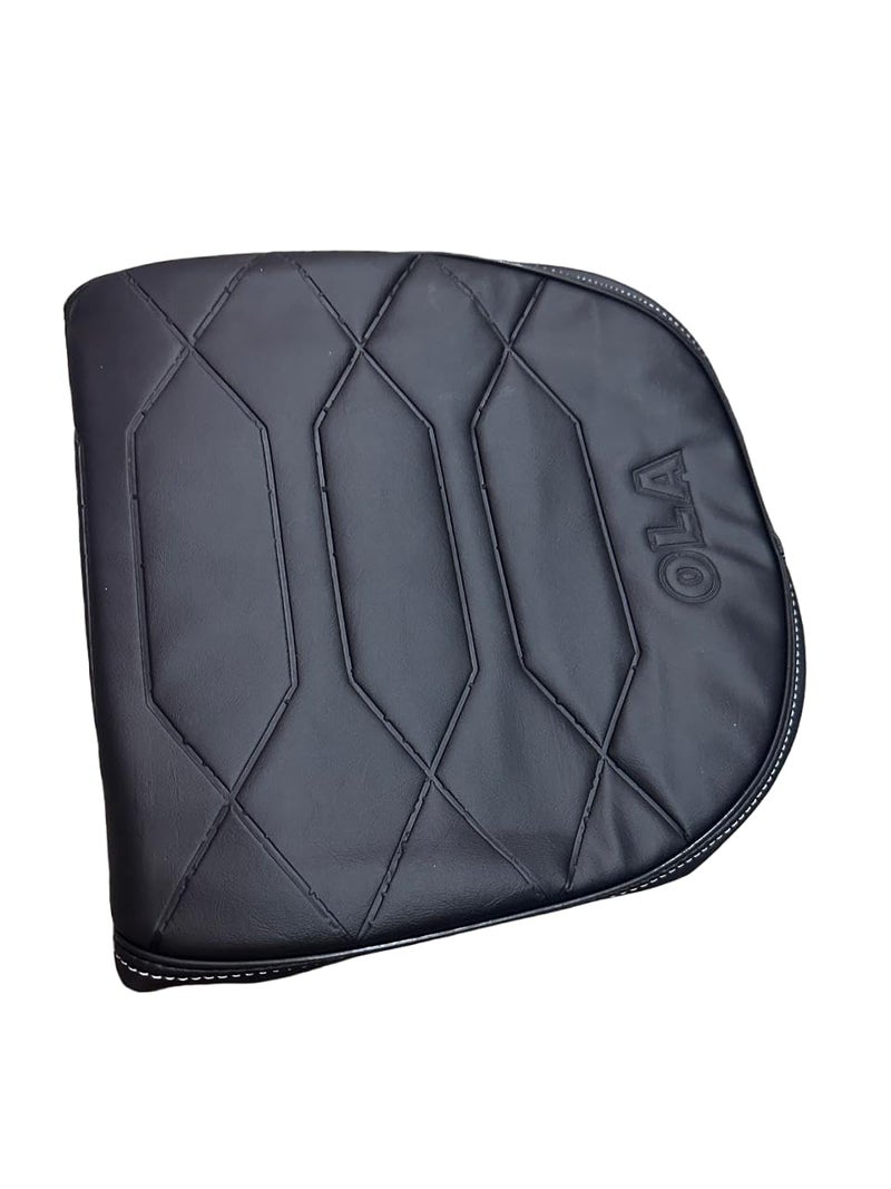 Guance PU Leather finish Machine Cut with Extra Cushion DesignThread Fitting Scooty Seat Cover Compatable with Ola Electric S1, S1 Pro, Air & S1X (Black,1Pcs) - Image 2