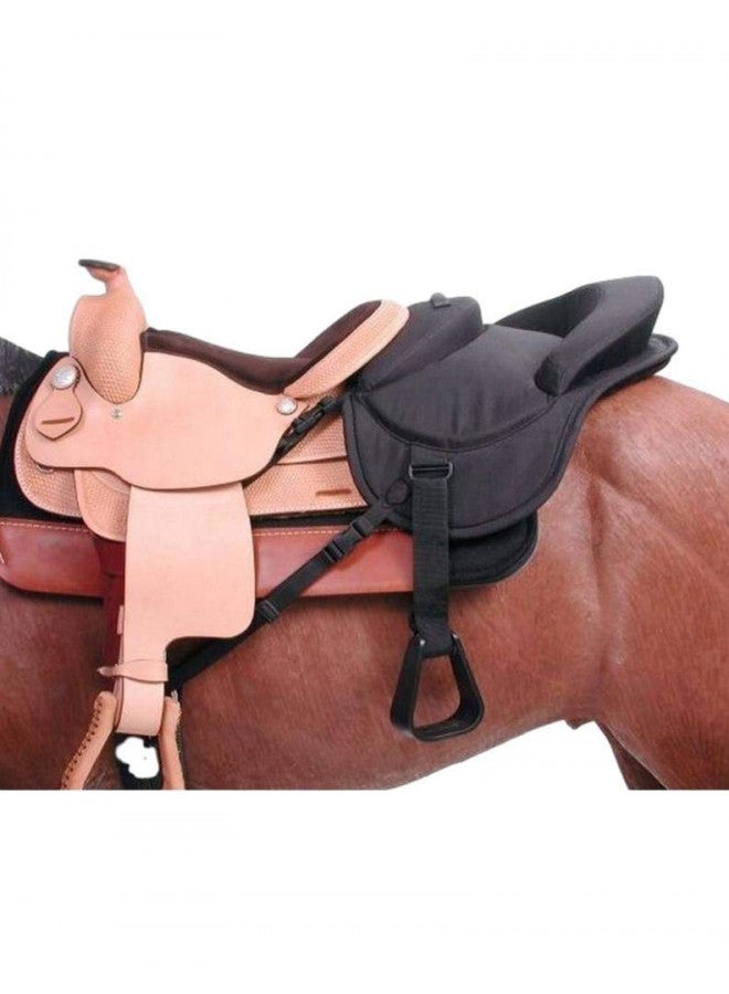 Tough 1 Tough 1 Ride - Behind Tandem Saddle for Western Saddle, Black 