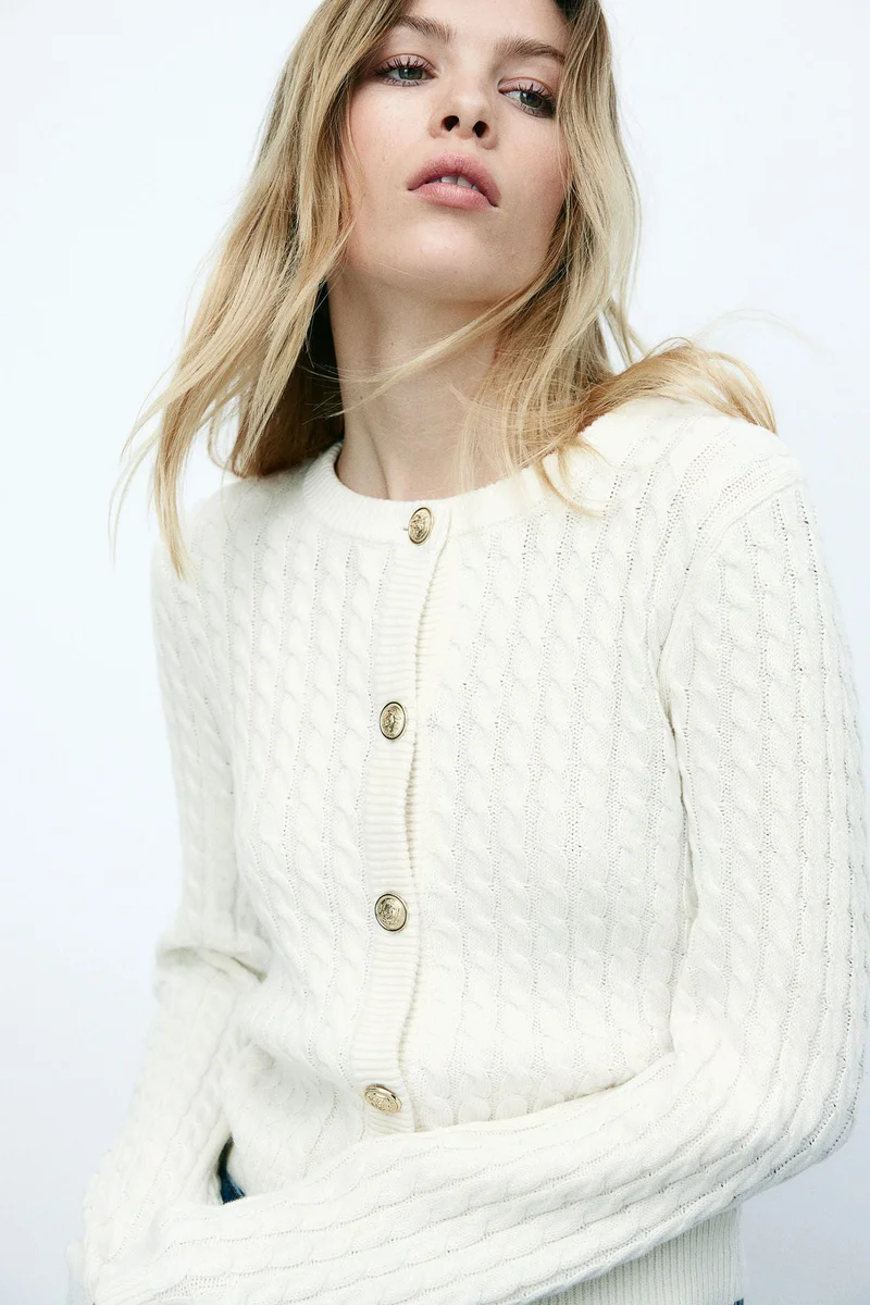 H&M Cable-knit cardigan