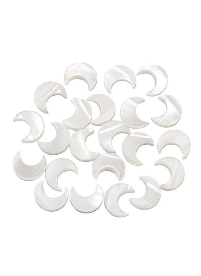 DanLingJewelry - 30Pcs Natural Shell Beads Crescent Moon Shell Beads Mini Moon Beads Loose Spacer Beads For Diy Jewelry Making Supplies - Image 1