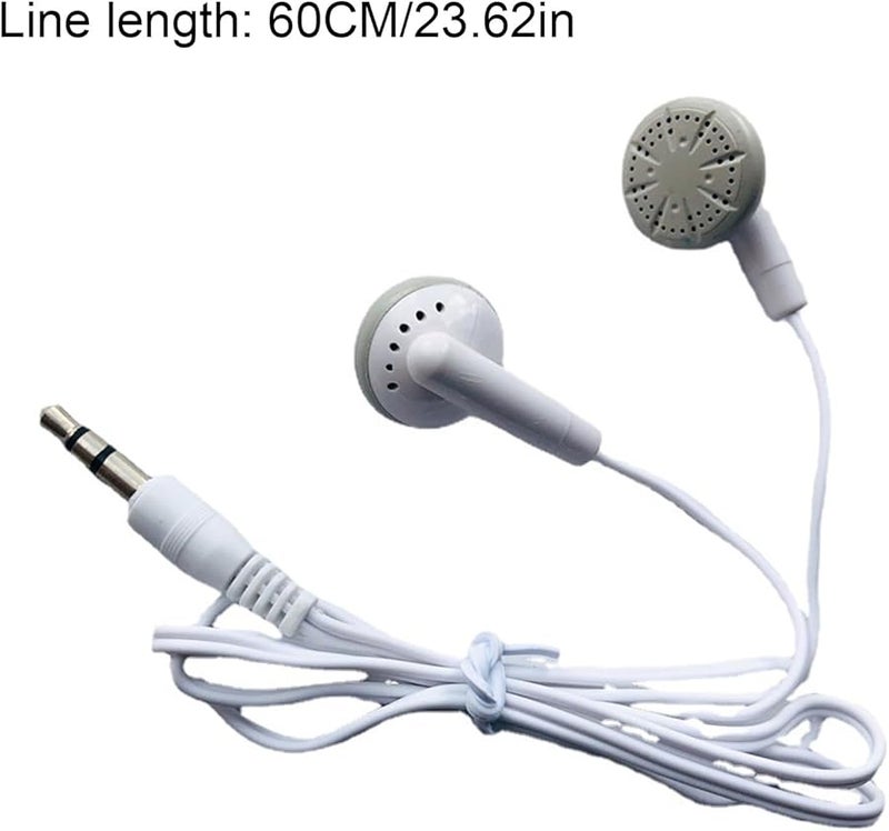 Black Corded Headphones 3 5mm Earphones 60cm PVC Cable Durable for MP3 Players Mobile - Image 4