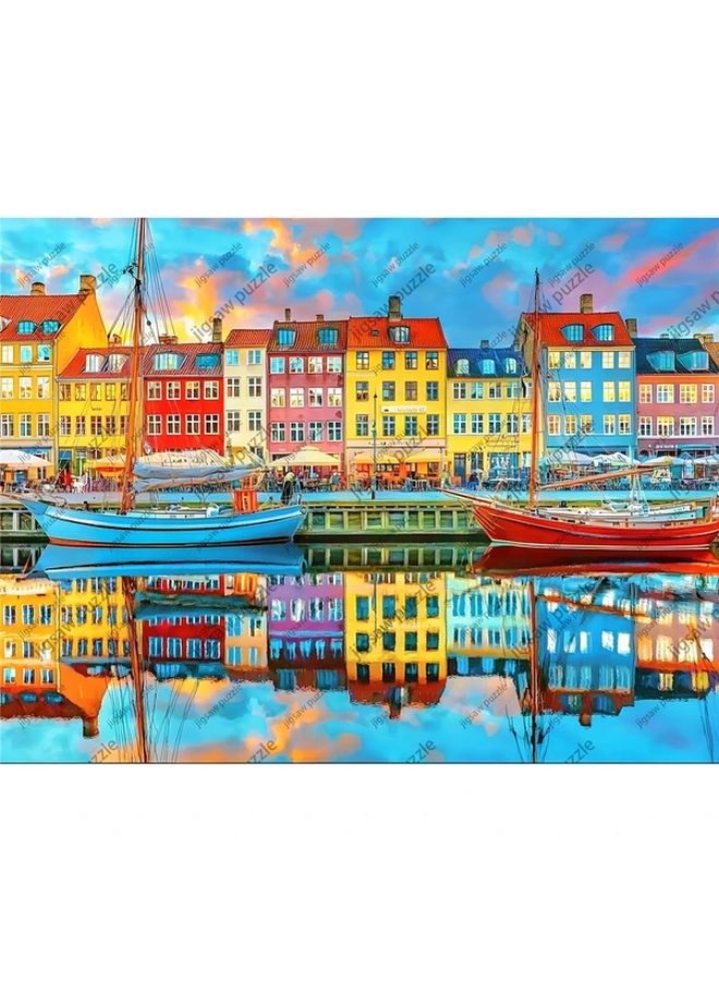 1314 قطعة من أحجية الصور المقطوعة 19.69x27.56 بوصة ورق متميز ديكور حائط DIY هدية للمنزل - Image 2