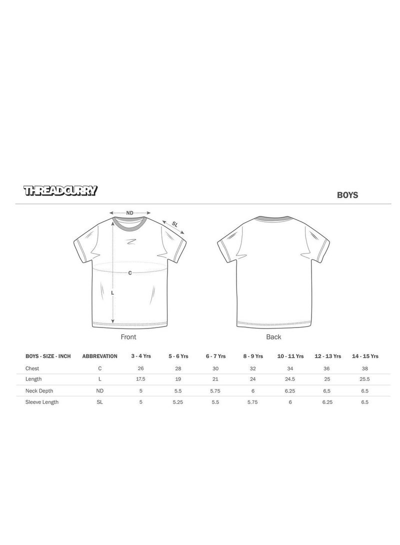 THREADCURRY THREADCURRY Creative Modern Pattern Abstract Cotton Graphic Printed Tshirt for Boys  - Image 3