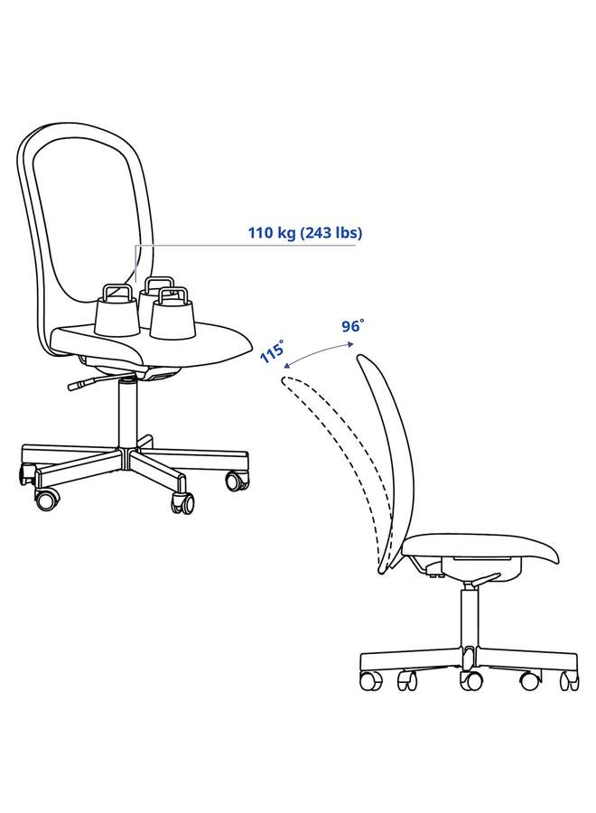 Zaboon Office Chair, Diseröd Grey - Image 4