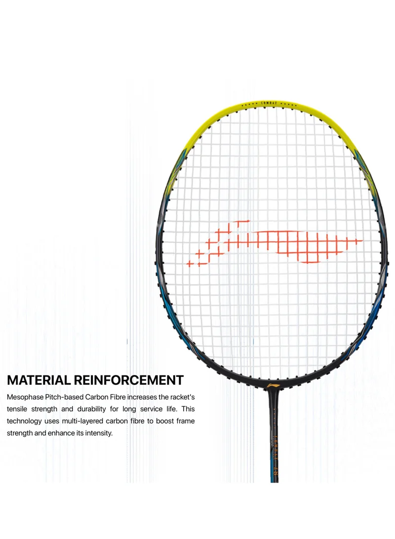 لي-نينج مضرب تنس الريشة لي نينغ كومبات زد  كربون فايبر بدون وتر مع غطاء كامل مجاني