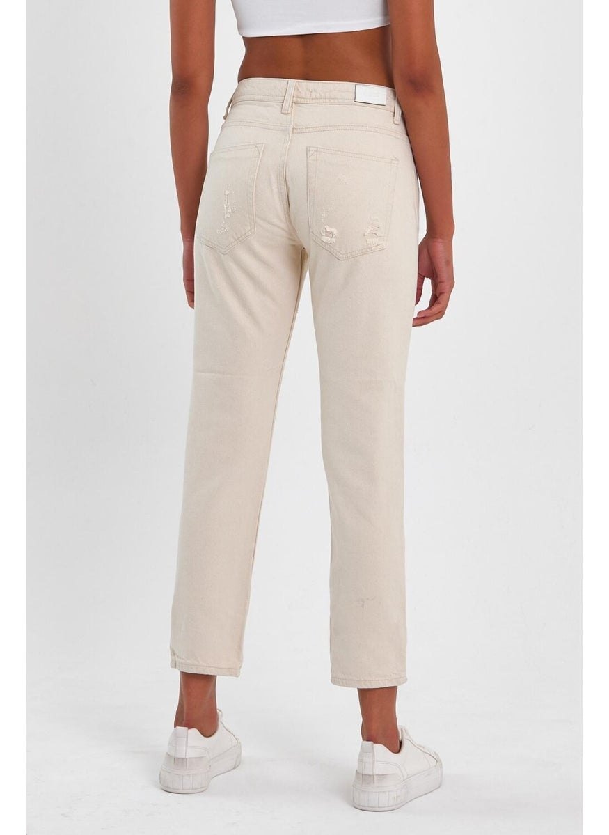 Alexander Gardi - Special Collection Ripped Detail Denim Trousers (AG-1051G) - Image 1