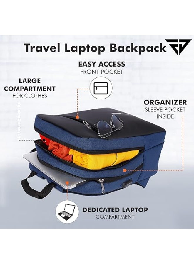 FUR JADEN Anti Theft Number Lock Backpack Bag with 15.6 Inch Laptop Compartment, USB Charging Port & Organizer Pocket for Men Women Boys Girls - Image 5