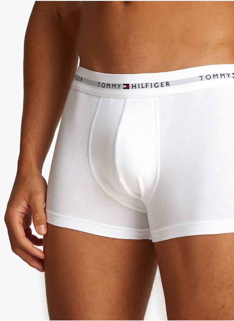 TOMMY HILFIGER Men's 3-Pack Trunks - Cotton, White  - Image 5
