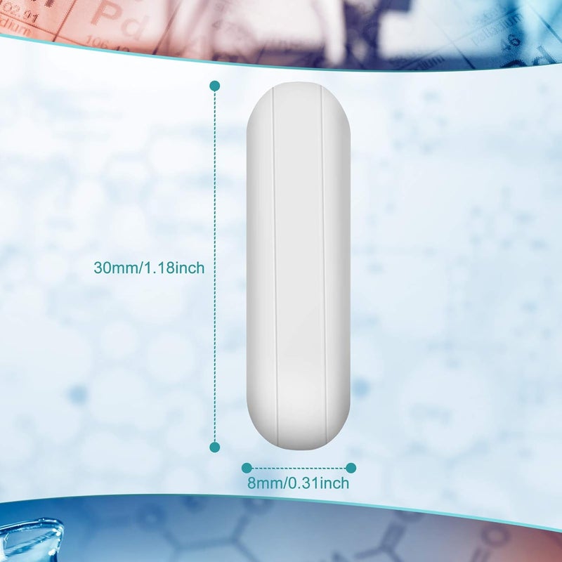 ويووداي قضيب التحريك المغناطيسي من بقطر 30 مم/1.18 بوصة مصنوع من مادة PTFE، لون أبيض، مُستخدم في المختبرات لخلط المواد. المواصفات: اللون: أبيض؛ المادة: PTFE وفولاذ مغناطيسي عالي الجودة؛ الحجم: 8 × 30 مم/0.31 × 1.18 بوصة. ملاحظة: قد يكون هناك اختلاف طفيف في الحجم بسبب القياس اليدوي. - Image 3