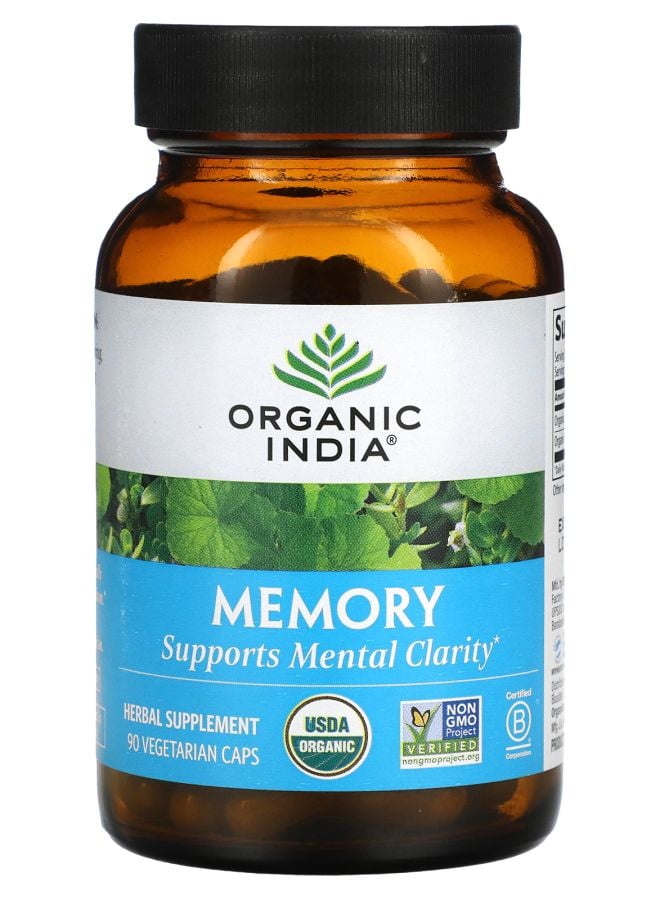 Organic India Memory 90 Vegetarian Caps 