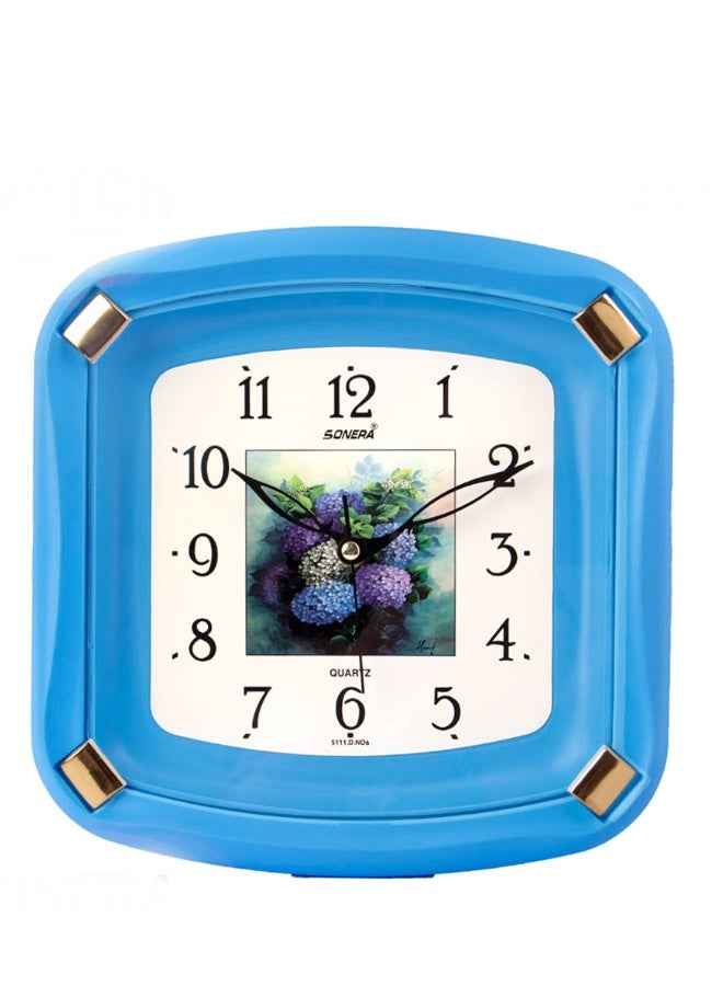 SONERA 5111 Analog Wall Clock – Silent & Stylish – Light Blue – Modern Home Decor - Image 1
