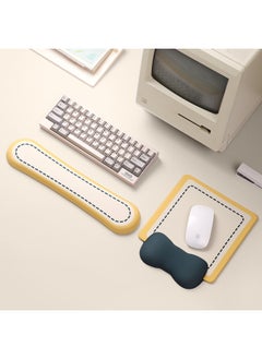 Generic Little Bear Hall Silicone Wrist Pad Mouse Pad Memory Foam Keyboard Hand Holder Cute Office Bowl Holder Palm Support Wrist Pad-Pattern:Keyboard Holder Rose Red  - Image 5