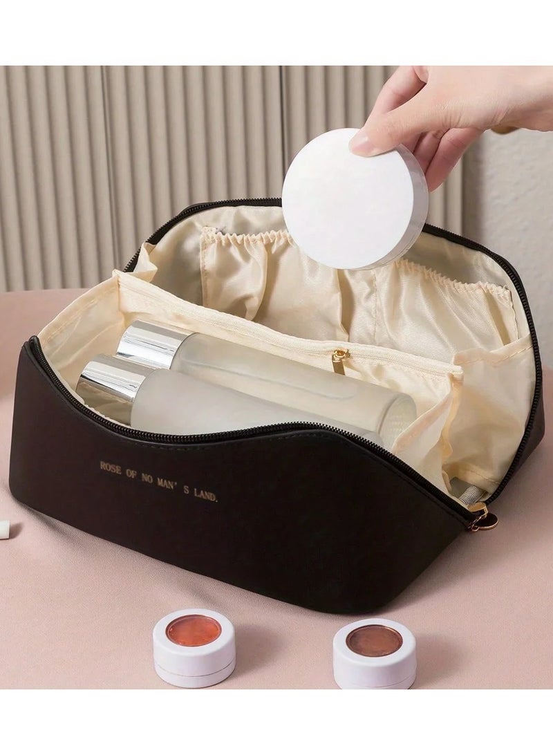 AROAQ Luxury Makeup Organizer Bag Durable Cosmetic Storage Pouch for Travel and Everyday Use - Image 5