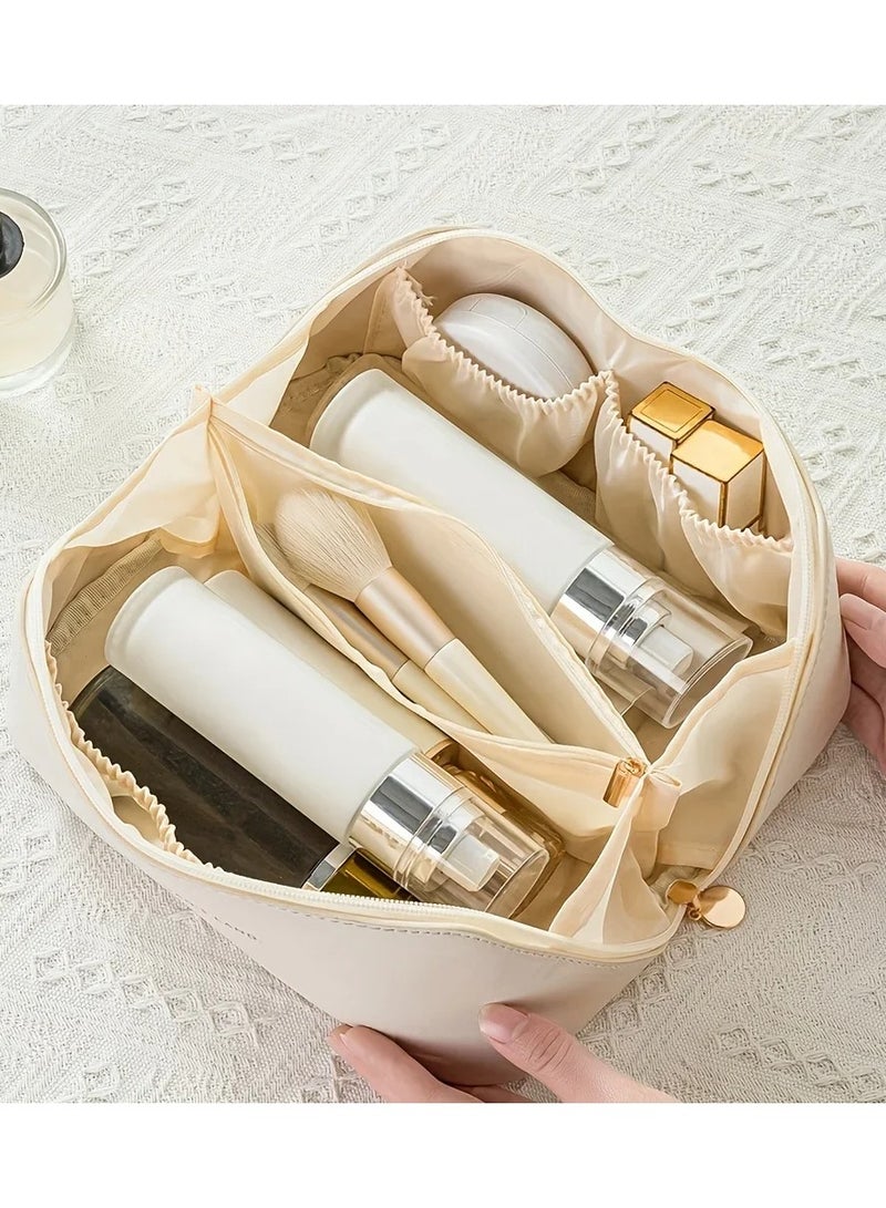 AROAQ Luxury Makeup Organizer Bag Durable Cosmetic Storage Pouch for Travel and Everyday Use - Image 4