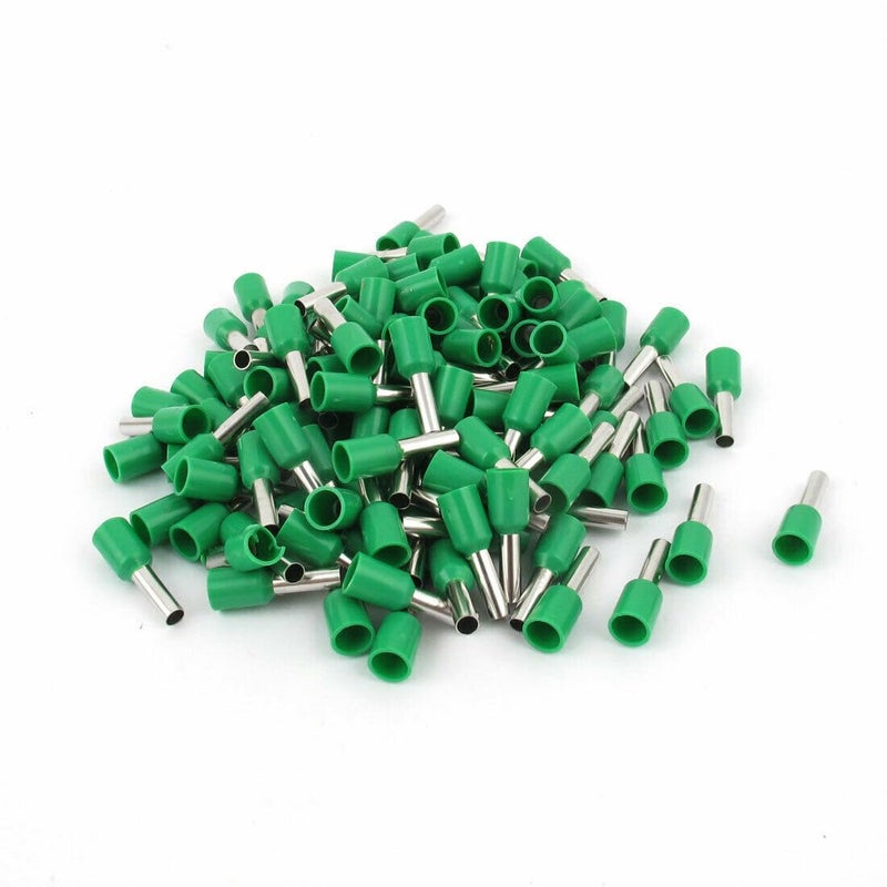 Insulated Cable Terminals (Ferrol) – Green – 100 Pieces – High Quality Terminal Connectors for Cables and Electrical Wires E6012 - Image 1