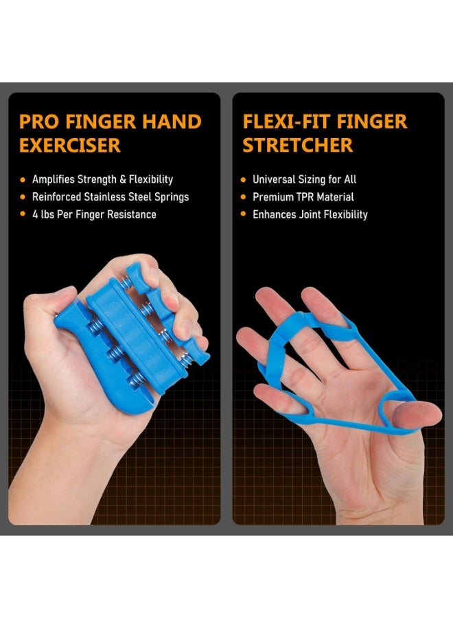 JKSHMYT جيه كيه اس اتش واي تي مجموعة تدريب قوة قبضة اليد (5 قطع)، مقوي الساعد المقاوم القابل للتعديل، مقوي قبضة اليد لبناء العضلات والتعافي من الاصابات للرياضيين - Image 4