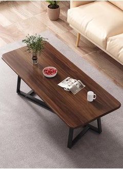 AGD Versatile large rectangular living room coffee table with black metal frame  - Image 3