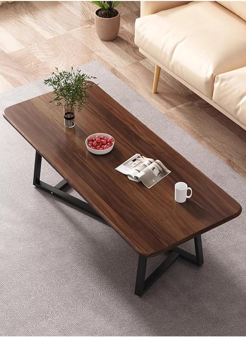 AGD Versatile large rectangular living room coffee table with black metal frame  - Image 3