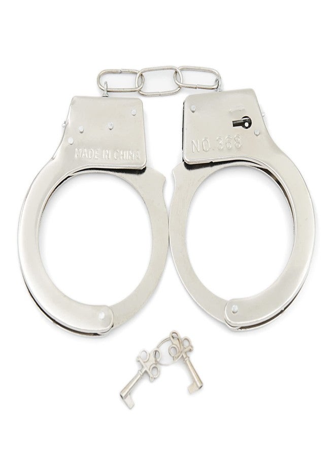 Zitokin Handcuffs for Kids Safety Toy Cop Cuffs with Key Police Officer Role Play Cowboy Sheriff Halloween Costume for Kids - Image 1