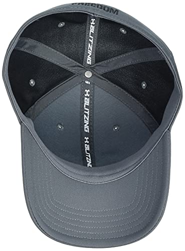 Under Armour Men's Freedom Blitzing Hat , Pitch Gray (012)/Black , Medium/Large - Image 2