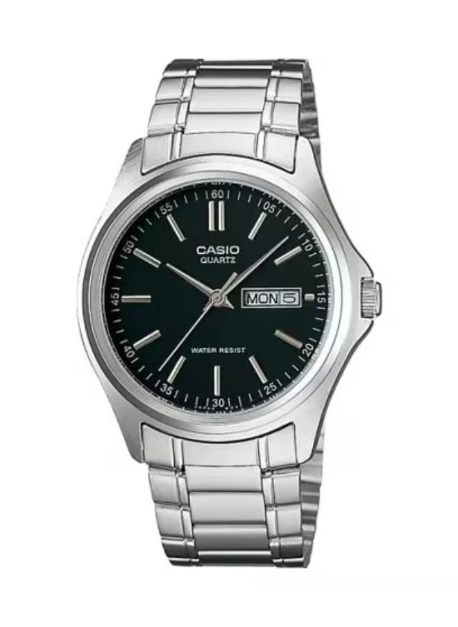 كاسيو Men's Analog Display Watch With Silver Stainless Steel Strap - MTP-1239D-1A