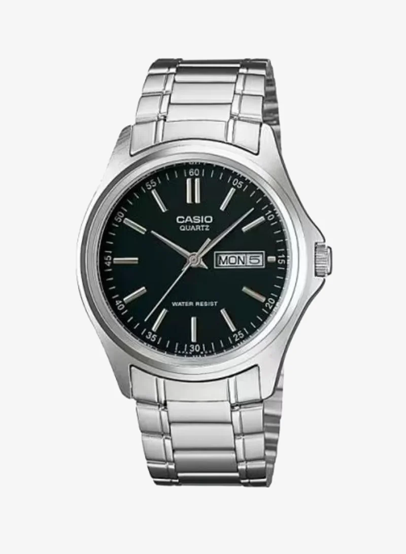 Casio Men's Analog Display Watch With Silver Stainless Steel Strap - MTP-1239D-1A