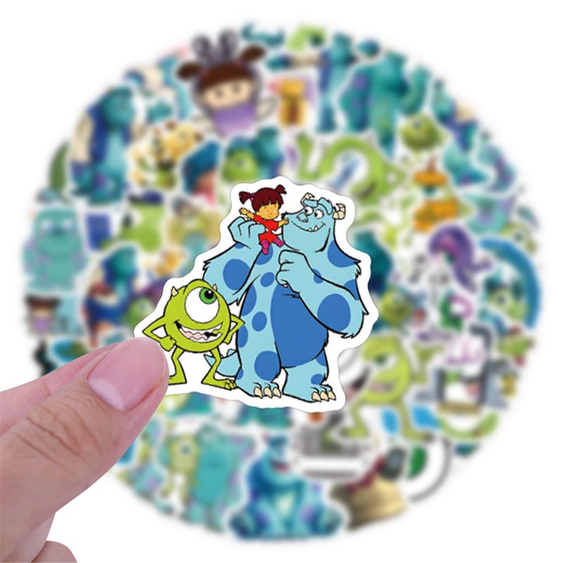 LHST 50Pcs Monsters, Inc Stickers Pack Waterproof Sticker Decals for Water Bottle,Laptop,Phone,Skateboard,Scrapbooking,Bumper Gifts for Kids Teens Adults for Party Supply Favor (Monsters, Inc) - Image 3