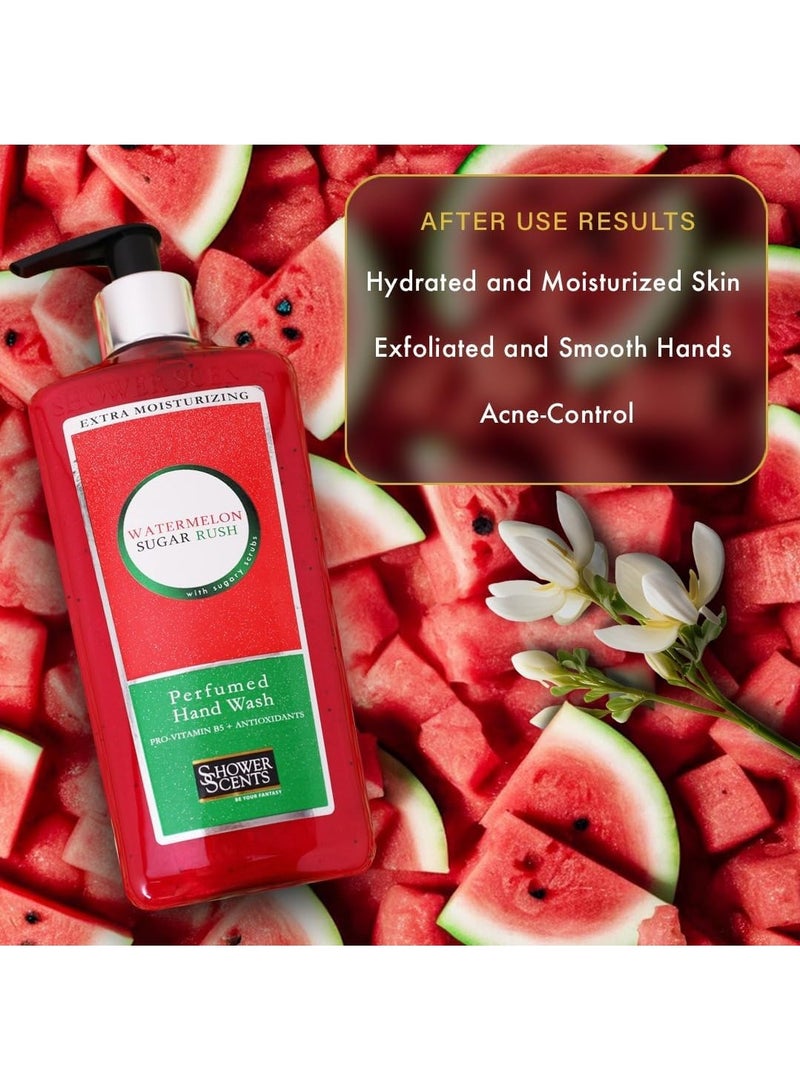 Shower Scents Shower Scents Watermelon Sugar Rush extra moisturizing perfumed hand wash  312ml  - Image 5