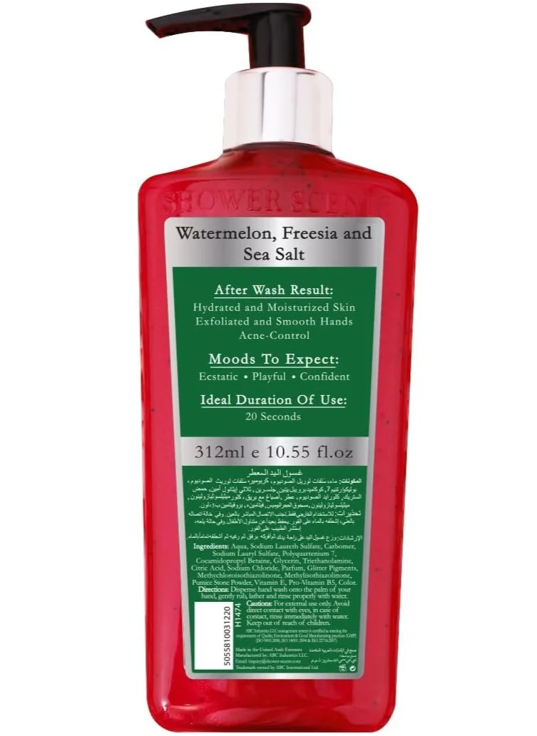 Shower Scents Shower Scents Watermelon Sugar Rush Extra Moisturizing Perfumed Hand Wash with Pro -Vitamin B5, Vitamin E and Antioxidants 312ml