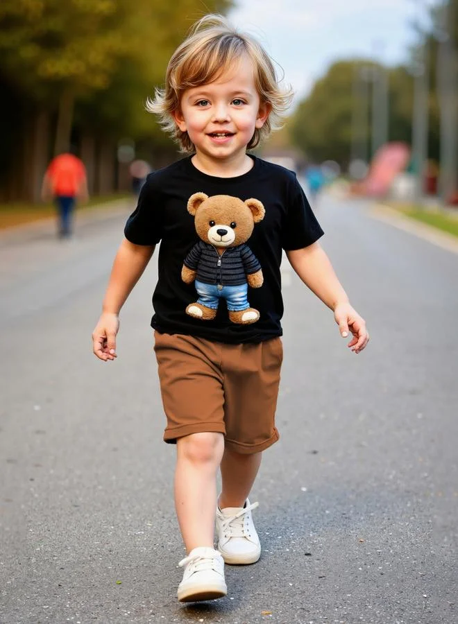 Take Two Boys Graphic T-Short and Shorts Set