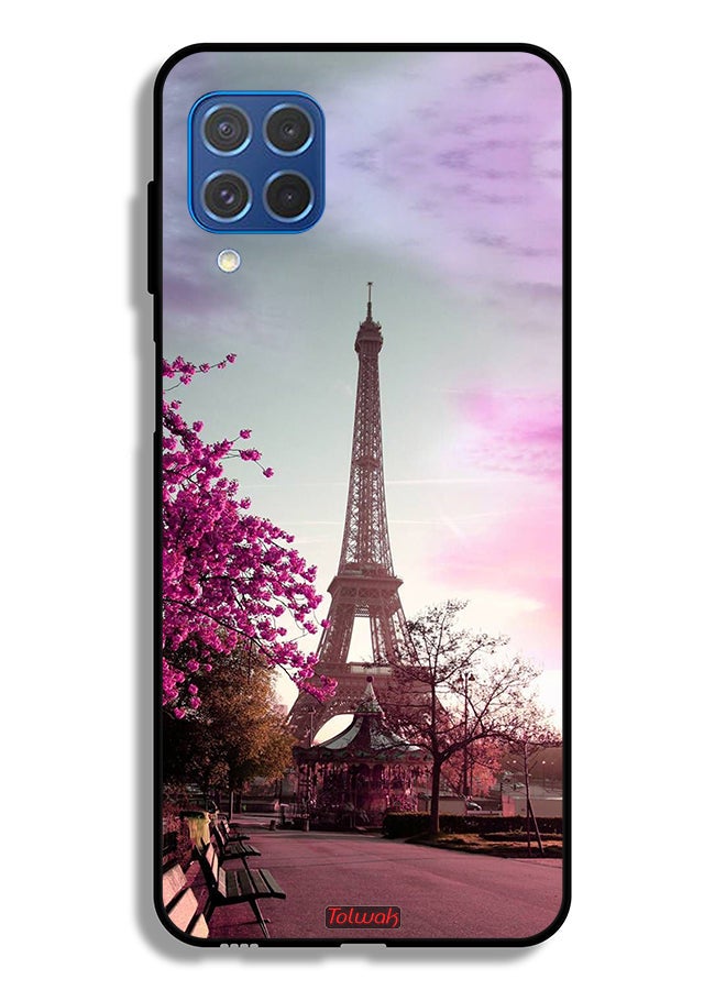 Tolwak Samsung Galaxy M62 Protective Case Cover Eiffel Tower - Image 2