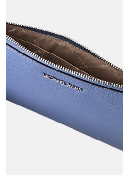 Michael Kors Women Brand Logo Wristlet Wallet 16 H x 27 L x 1 W cm, Slate Blue  - Image 3