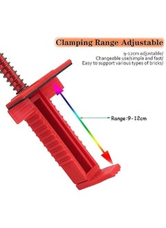 Generic Brick Line Clips Brick Stack Puller Bricklayer Bricklaying Measuring Building Fixer Tool Wire Puller Drawing Leveler Brick Leveling Line Runner(Red)  - Image 4