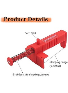 Generic Brick Line Clips Brick Stack Puller Bricklayer Bricklaying Measuring Building Fixer Tool Wire Puller Drawing Leveler Brick Leveling Line Runner(Red)  - Image 2