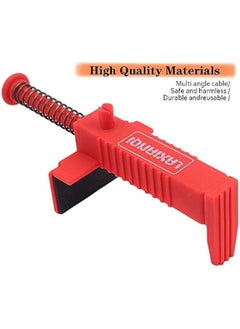 Generic Brick Line Clips Brick Stack Puller Bricklayer Bricklaying Measuring Building Fixer Tool Wire Puller Drawing Leveler Brick Leveling Line Runner(Red)  - Image 5